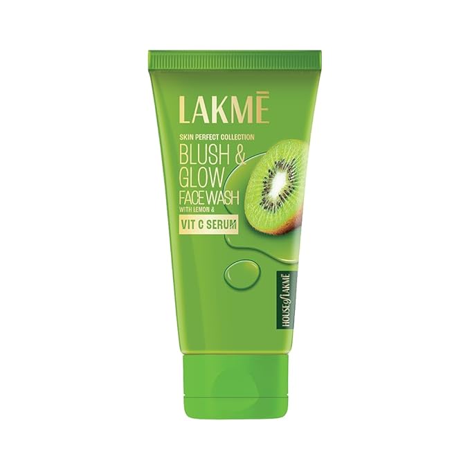 Lakmé Blush & Glow Kiwi Face Wash with Vitamin C Serum 100g
