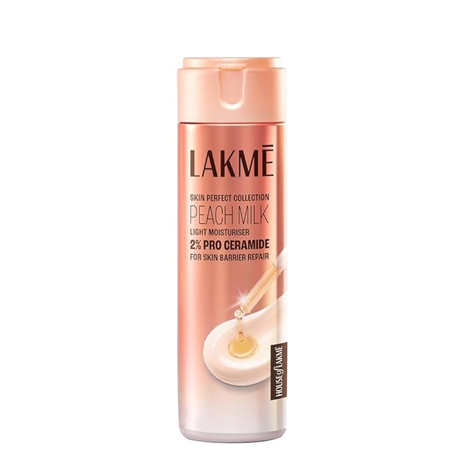 Lakme Peach Milk Pro Ceramide Moisturizer: Vitamin E, Deep Hydration, 200ml