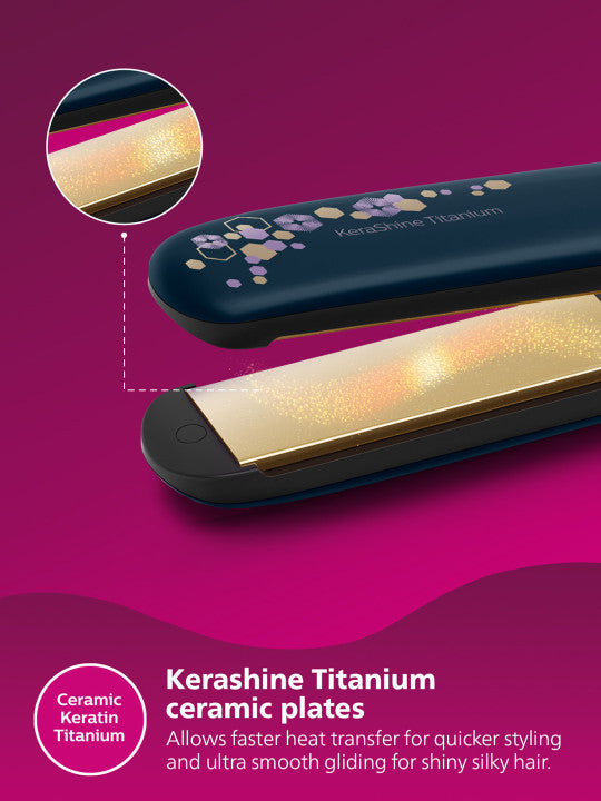 Philips BHS397/40 SilkProtect Hair Straightener with Keratin Titanium Plates
