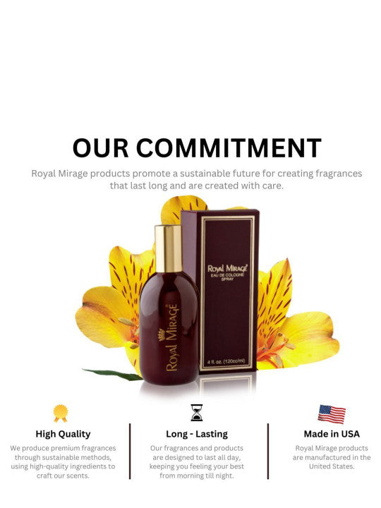 Royal Mirage Unisex Long-Lasting Eau De Cologne – 120ml Fresh Fragrance