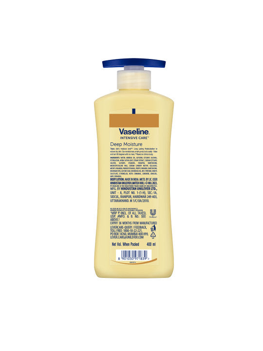 Vaseline Deep Moisture Body Lotion with Ceramides & Hyaluron for Soft Skin 400ml