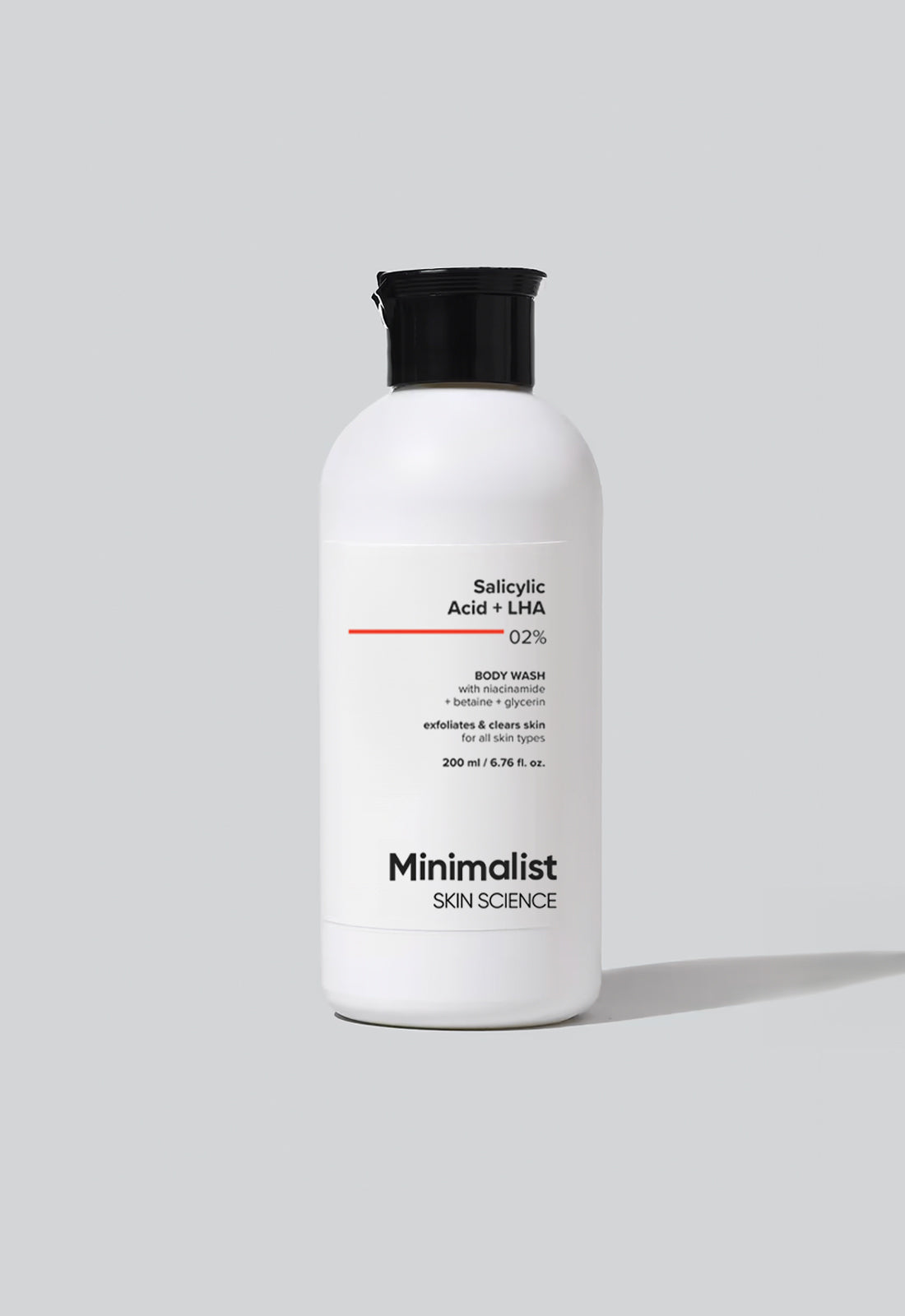 Minimalist Salicylic Acid 2% LHA Exfoliating Body Wash for Skin