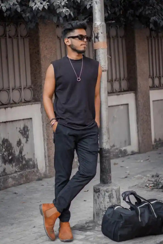 Jockey Men's Super Combed Cotton Ribbed Round Neck Muscle Regular Fit Vest 9930