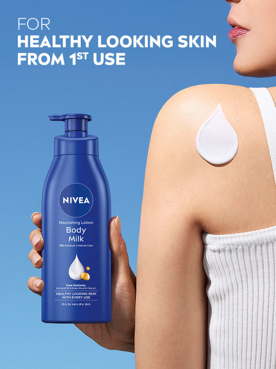 Nivea Nourishing Body Milk Lotion, Almond Oil & Vitamin E, Very Dry Skin