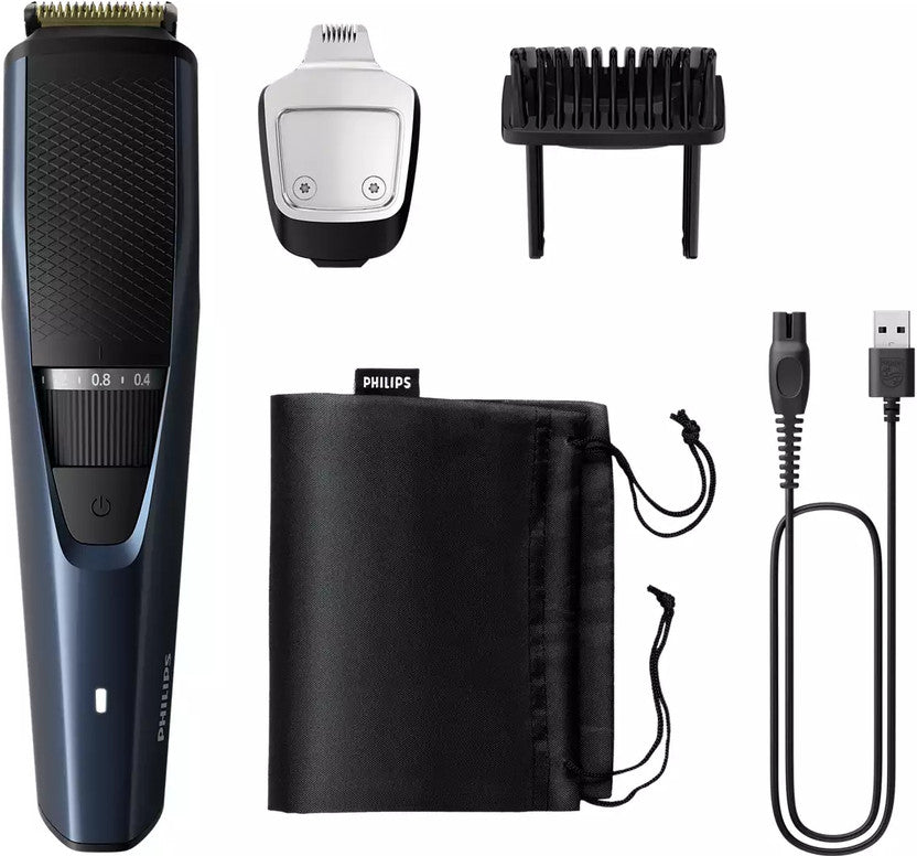 Philips BT3435/15 Cordless Men's Beard Trimmer with Titanium Blades Blue