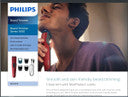 Philips BT1235/18 Cordless Rechargeable Beard Trimmer for Men Maroon
