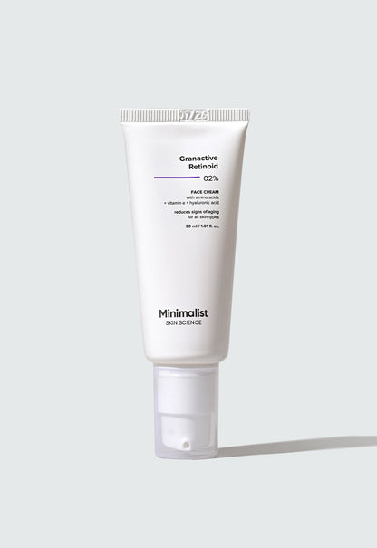Minimalist Granactive Retinoid 2% Anti-Aging Night Cream for Wrinkles