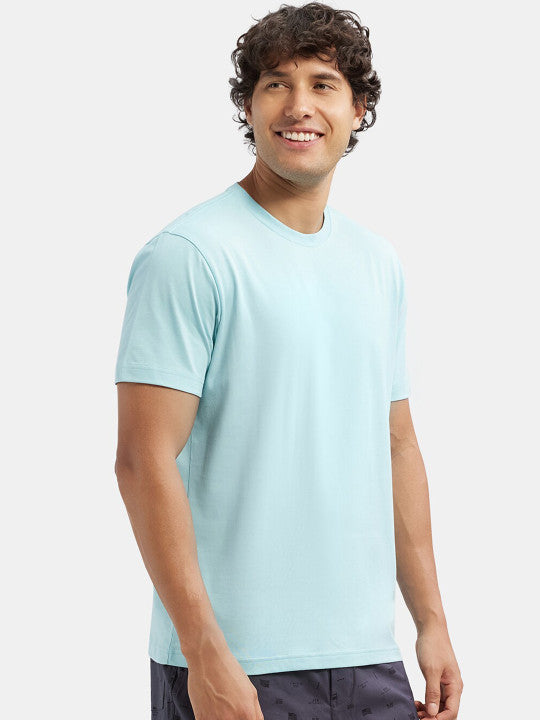 Jockey Men's Super Combed Cotton Rich Round Neck Half Sleeve T-Shirt 2714