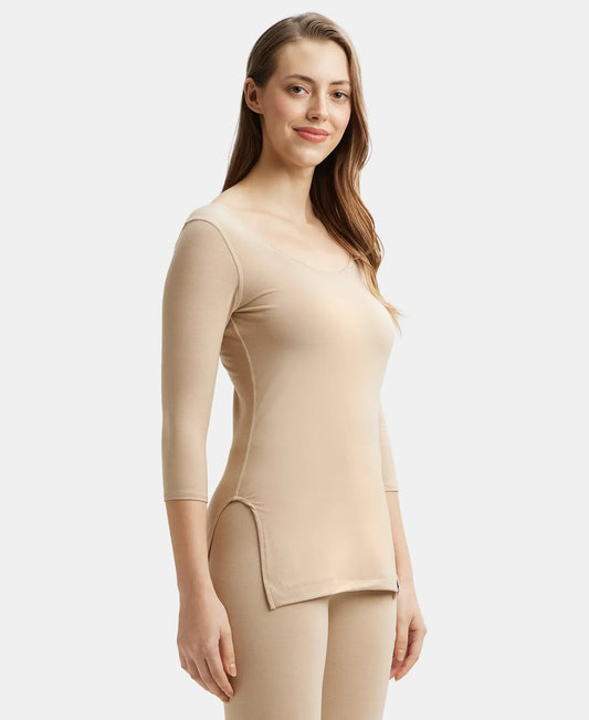 Jockey Soft Microfiber Thermal Top: StayWarm 3/4 Sleeve, Anti-Microbial Comfort