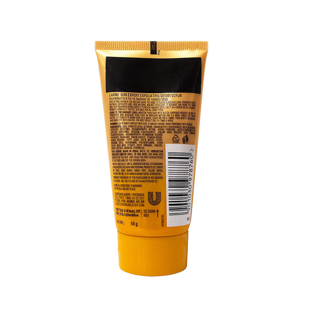 Lakmē Sun Expert De-Tan Face Scrub and Mask with Oatmeal