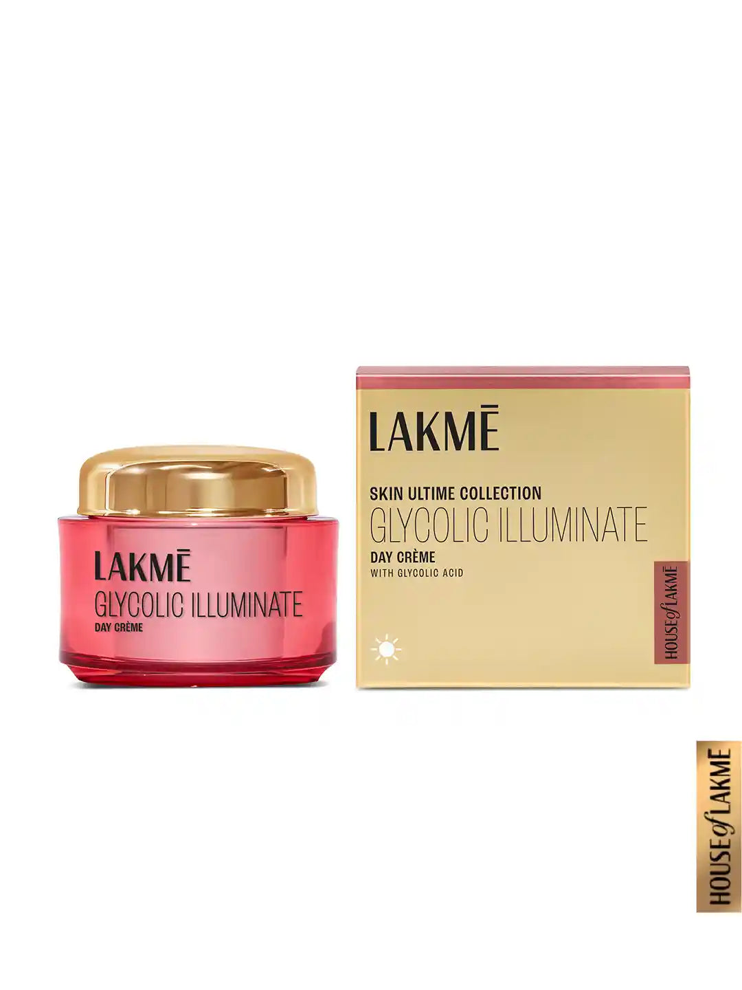 Lakme Glycolic Illuminate Day Cream for Radiant, Even Tone Skin, 50g