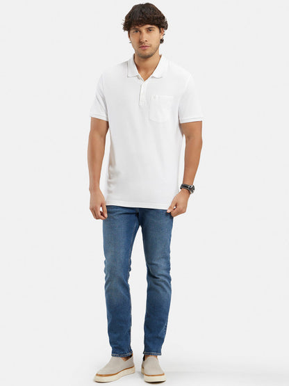 Jockey Super Combed Cotton Rich Solid Polo T-shirt with Chest Pocket