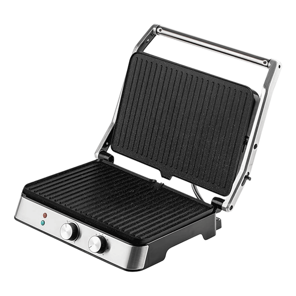 Russell Hobbs GrillMaster 2000W 6 Slice Sandwich Maker with Overheat Protection Black