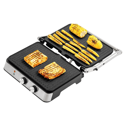 Russell Hobbs GrillMaster 2000W 6 Slice Sandwich Maker with Overheat Protection Black
