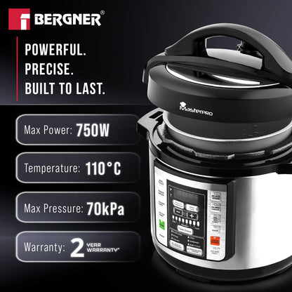 MasterPro by Bergner 3L Stainless Steel Multicook Health Pot