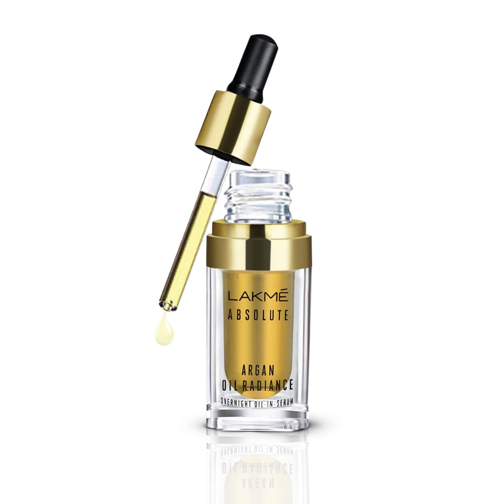 Lakme Absolute Argan Oil Radiance Overnight Serum for Glowing Skin 15ml