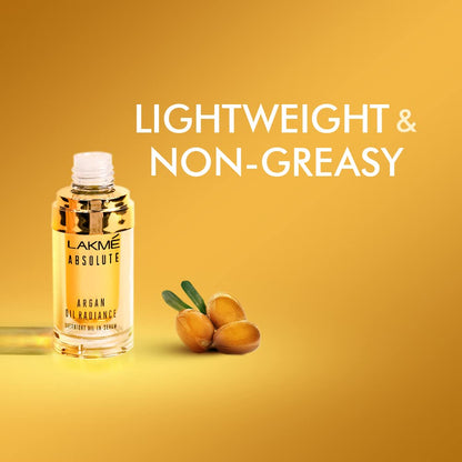 Lakme Absolute Argan Oil Radiance Overnight Serum for Glowing Skin 15ml