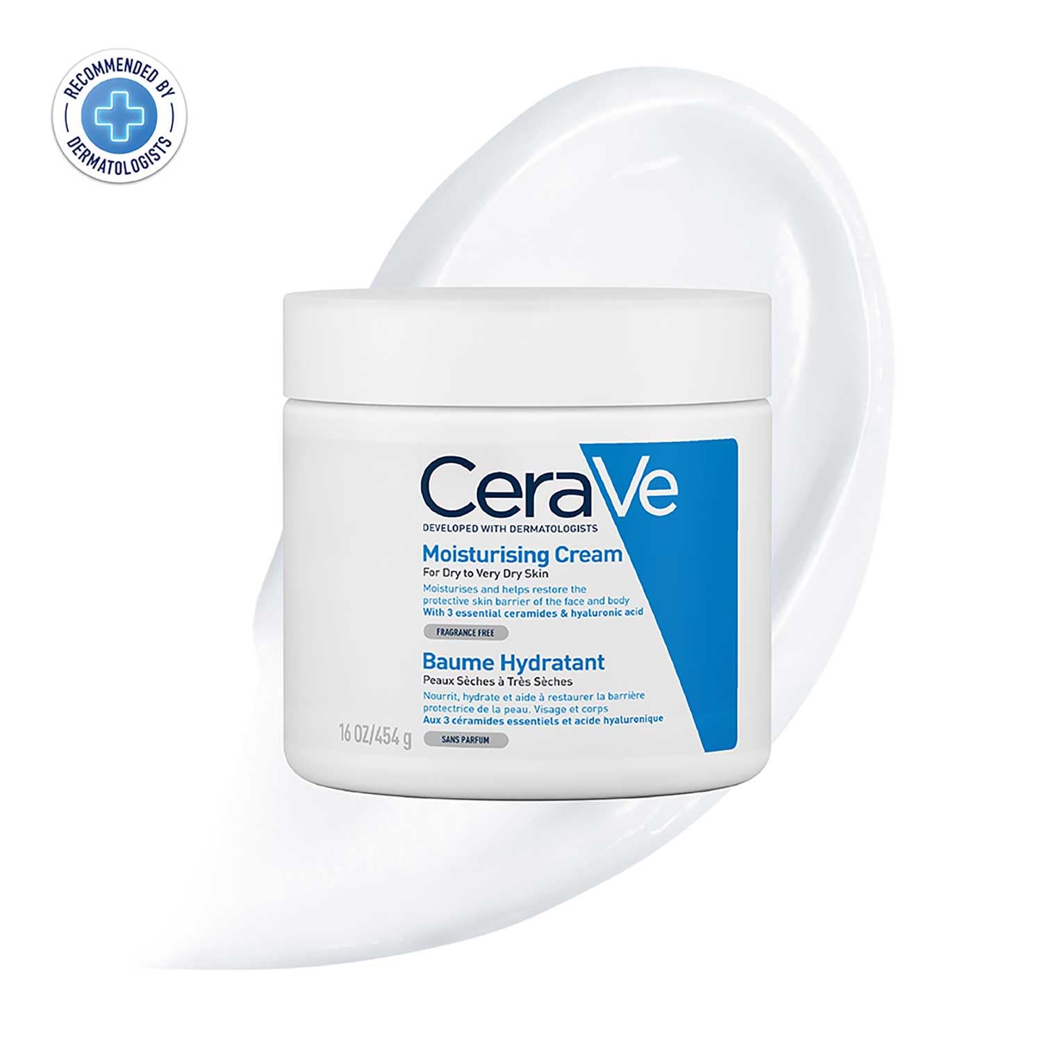 CeraVe Moisturizing Cream for Dry Skin with Hyaluronic Acid 16oz