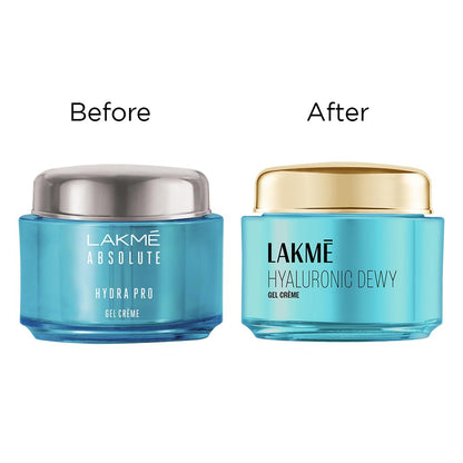 Lakme Hyaluronic Acid Dewy Gel Creme: 72-Hour Hydration for Plump Skin
