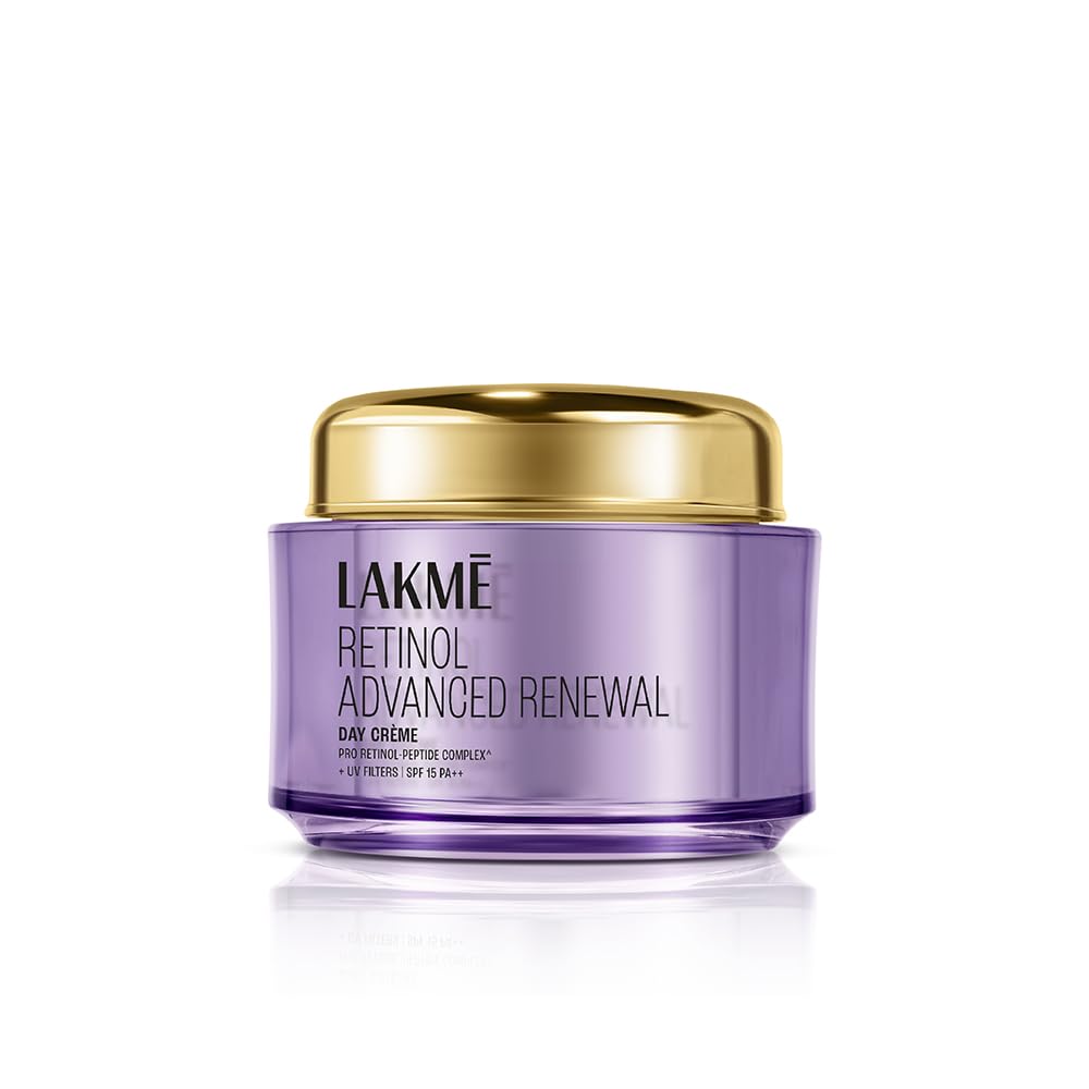 Lakme Retinol Advanced Renewal Day Creme: Pro-Retinol Peptide Complex SPF 15 PA++