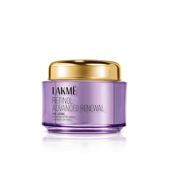 Lakme Retinol Advanced Renewal Day Creme: Pro-Retinol Peptide Complex SPF 15 PA++