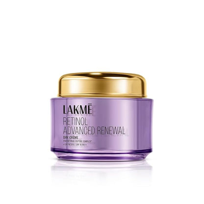 Lakme Retinol Advanced Renewal Day Creme: Pro-Retinol Peptide Complex SPF 15 PA++