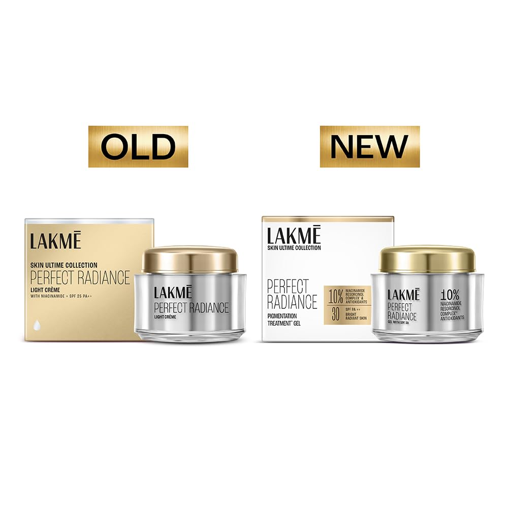 Lakmé Perfect Radiance Pigmentation Treatment Gel SPF 30 Niacinamide Resorcinol Antioxidants 50g