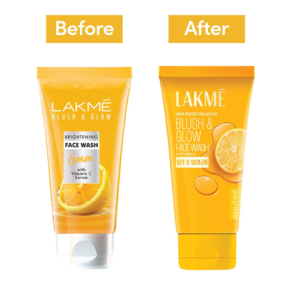 Lakmé Blush and Glow Brightening Lemon Face Wash with Vitamin C