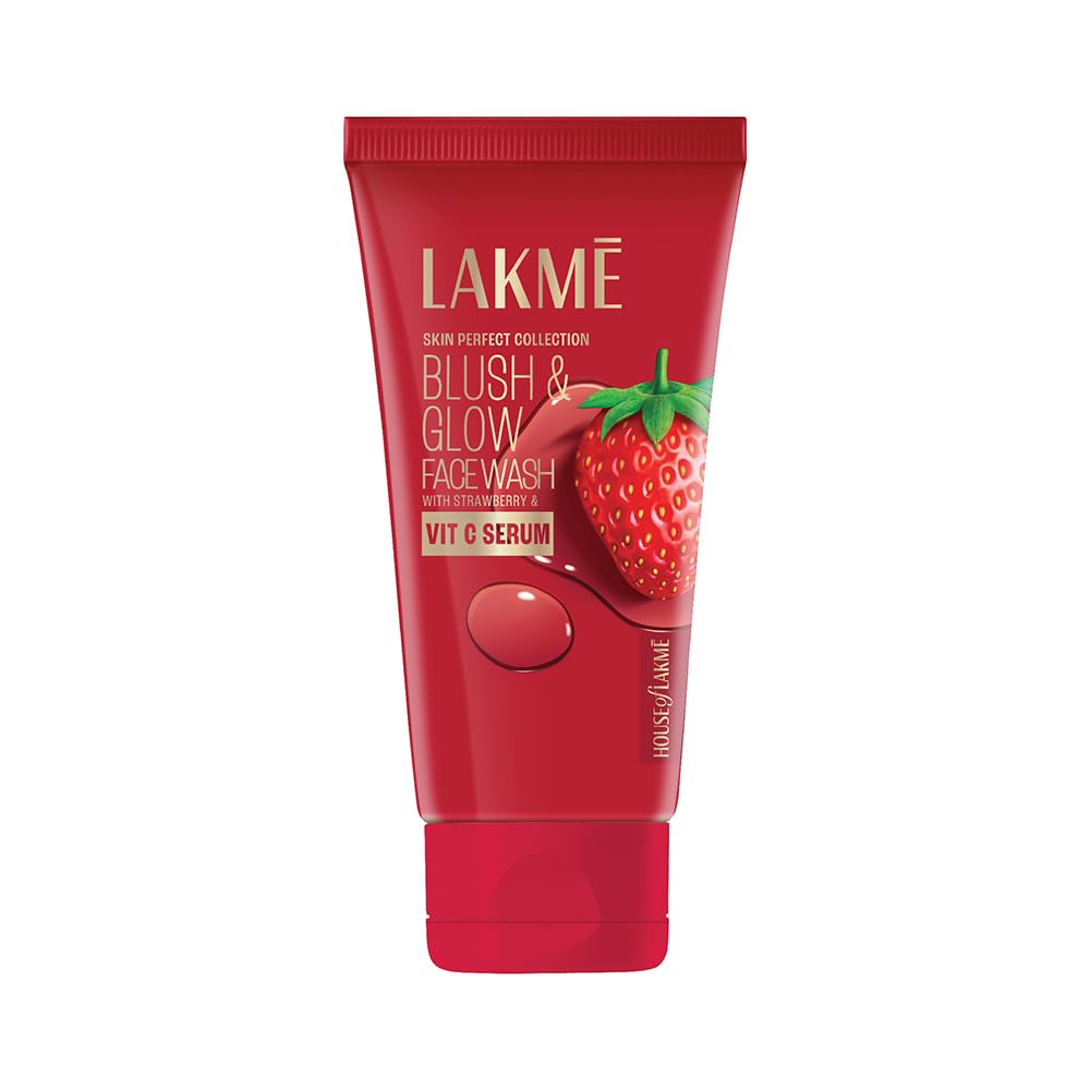 Lakmé Blush & Glow Hydrating Strawberry Facewash with Vitamin C