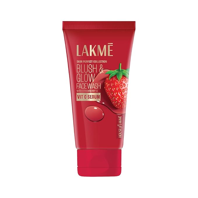 Lakmé Blush & Glow Hydrating Strawberry Facewash with Vitamin C