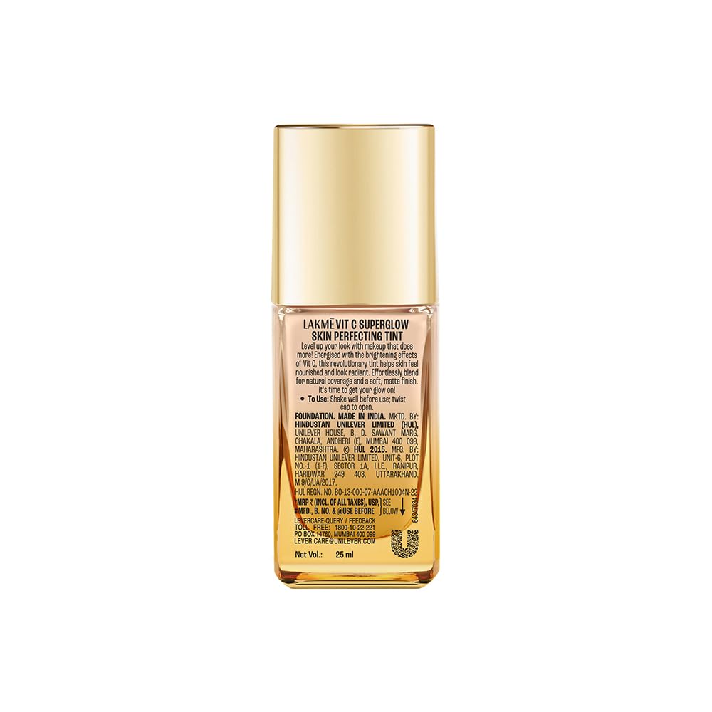 Lakme Vitamin C Superglow Skin Perfecting Tint: Hydrating, Brightening, Air-Light Formula