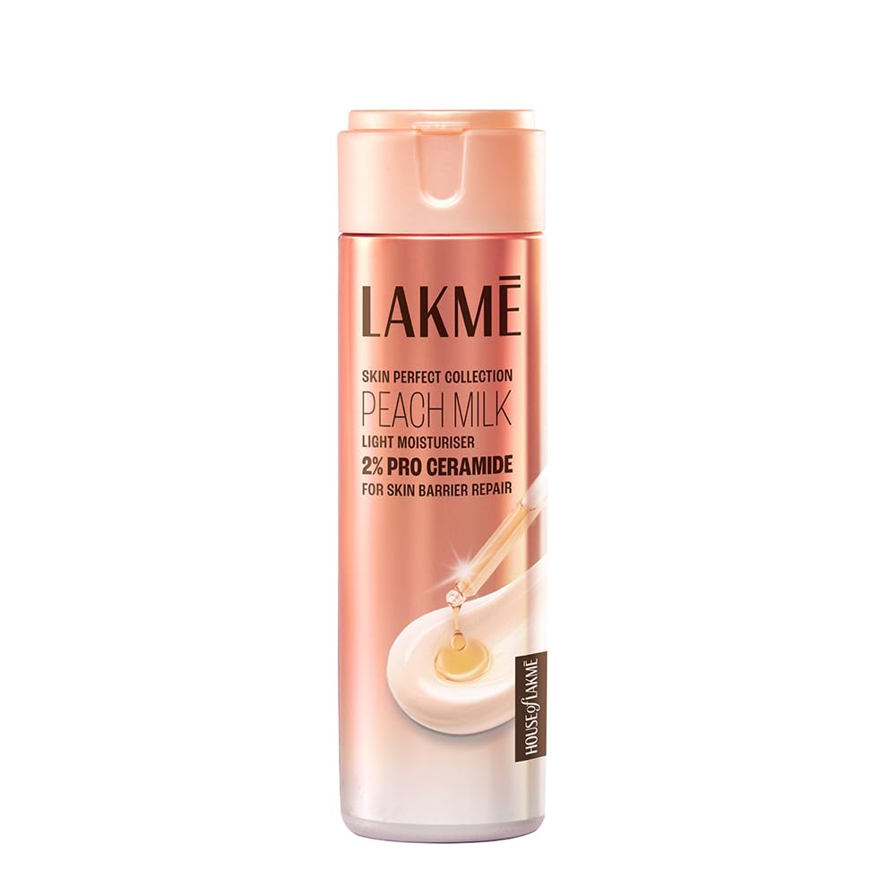 Lakme Peach Milk Pro Ceramide Moisturizer, Vitamin E, Deep Skin Hydration
