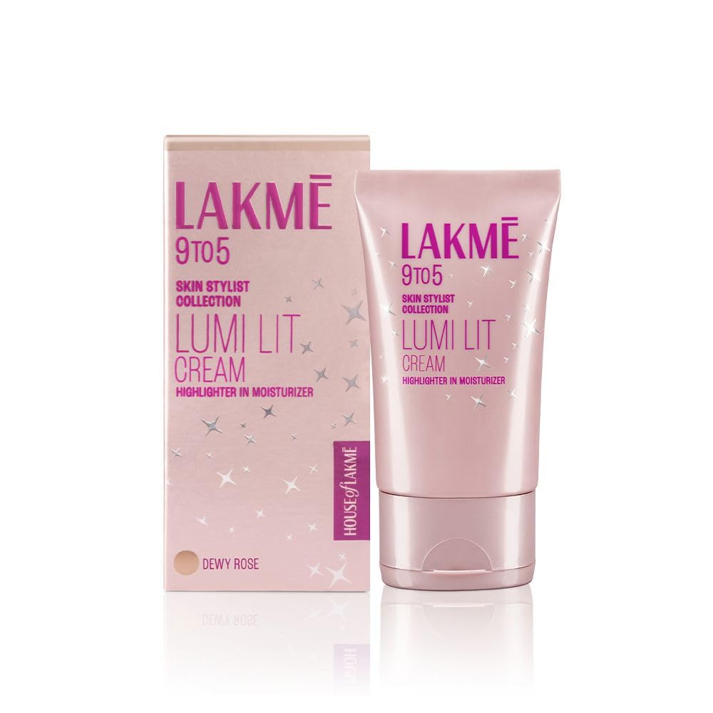 Lakme Lumi Skin Dewy Rose Tinted Moisturizer Cream for Instant 3D Glow, 30g