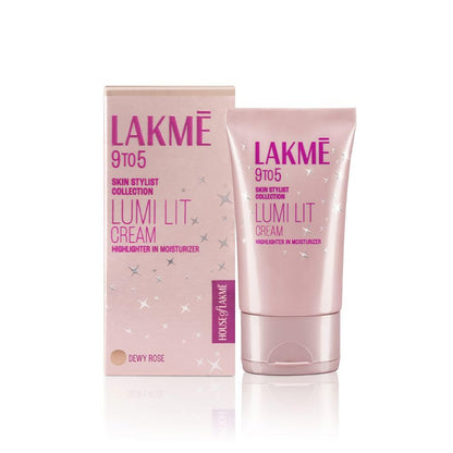 Lakme Lumi Skin Dewy Rose Tinted Moisturizer Cream for Instant 3D Glow, 30g