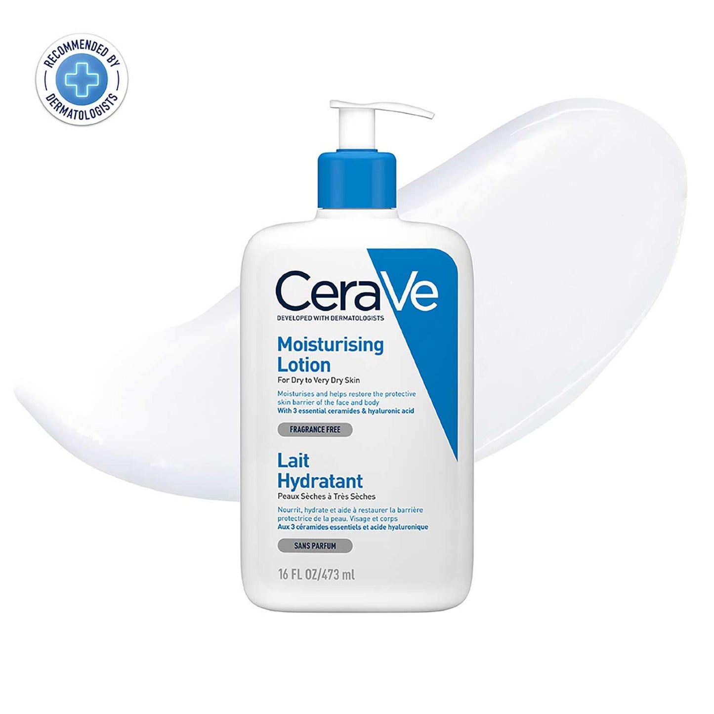 CeraVe Daily Moisturising Lotion with Ceramides and Hyaluronic Acid 16oz