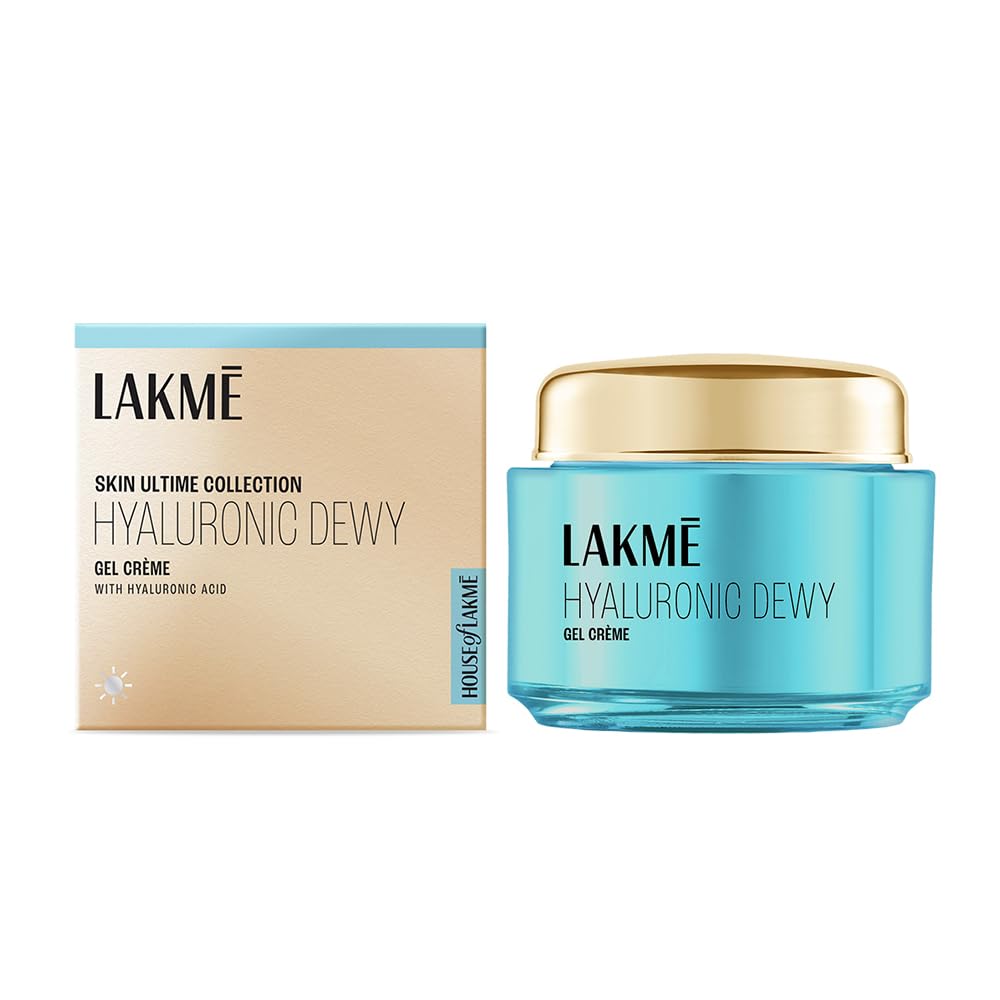 Lakme Hyaluronic Acid Dewy Gel Creme: 72-Hour Hydration for Plump Skin