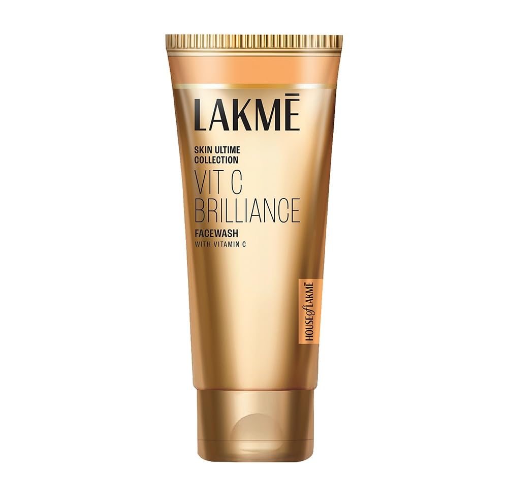 Lakmé Vitamin C Brilliance Facewash with Exfoliating Microcrystalline Beads 100g