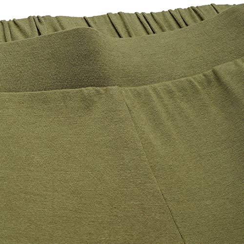 Enamor Women's Mid Rise Crop Length Slip-on Culotte - Relaxed Fit, Super Soft