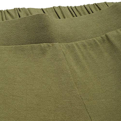 Enamor Women's Mid Rise Crop Length Slip-on Culotte - Relaxed Fit, Super Soft