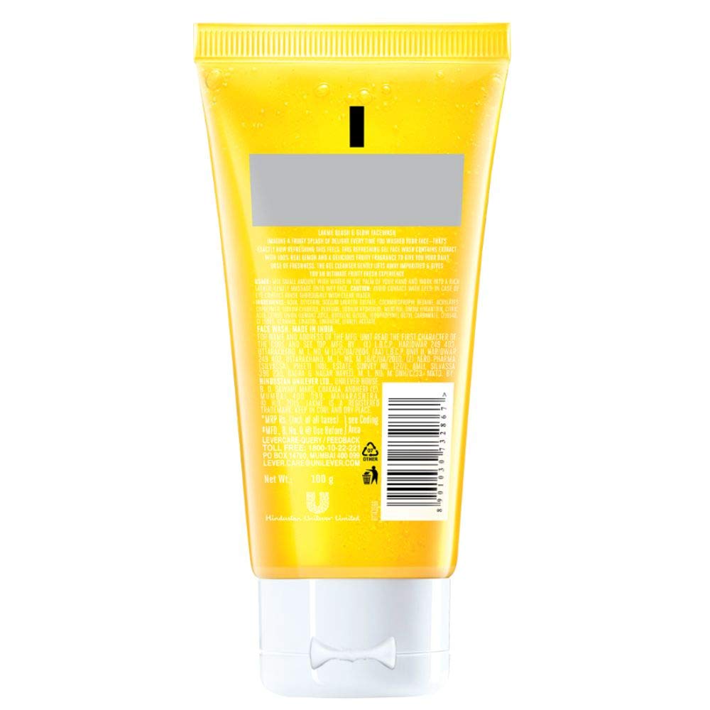 Lakmé Blush & Glow Lemon Freshness Brightening Gel Face Wash