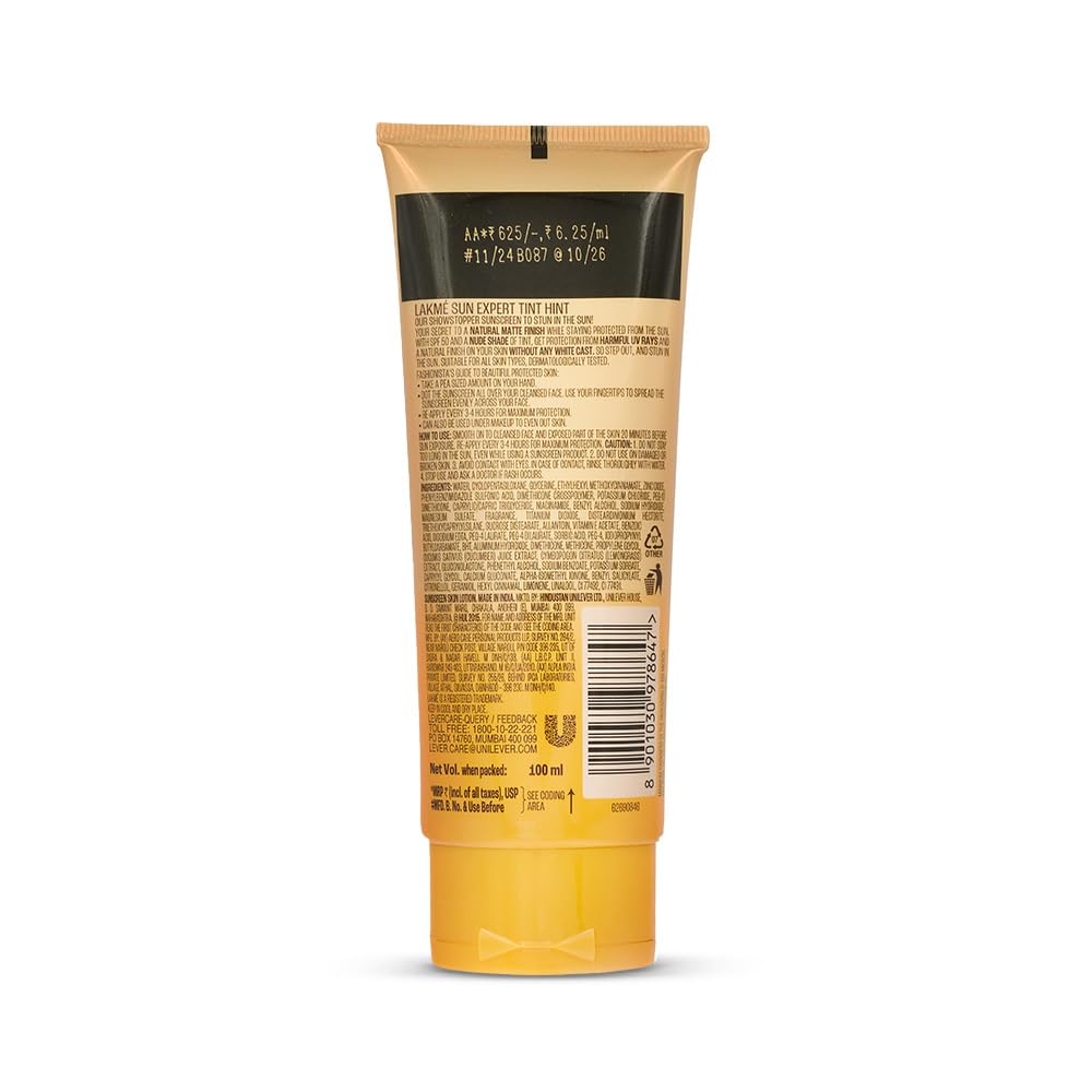 Lakme Sun Expert Tinted Sunscreen Ultra Matte SPF 50 100g