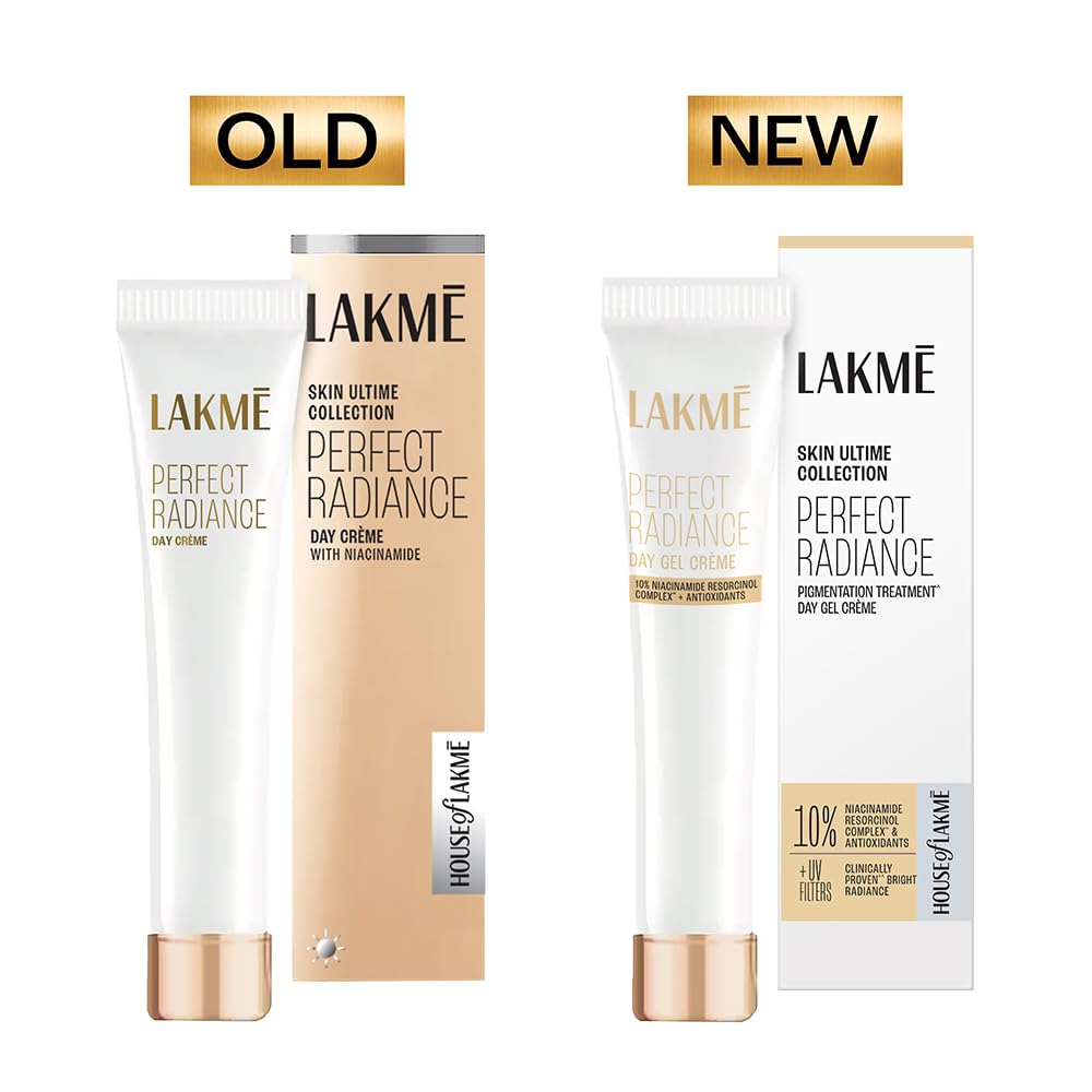 Lakme Perfect Radiance Day Gel Crème: Niacinamide & Resorcinol Pigmentation Treatment, 15g