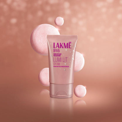 Lakme Lumi Skin Dewy Rose Tinted Moisturizer Cream for Instant 3D Glow, 30g