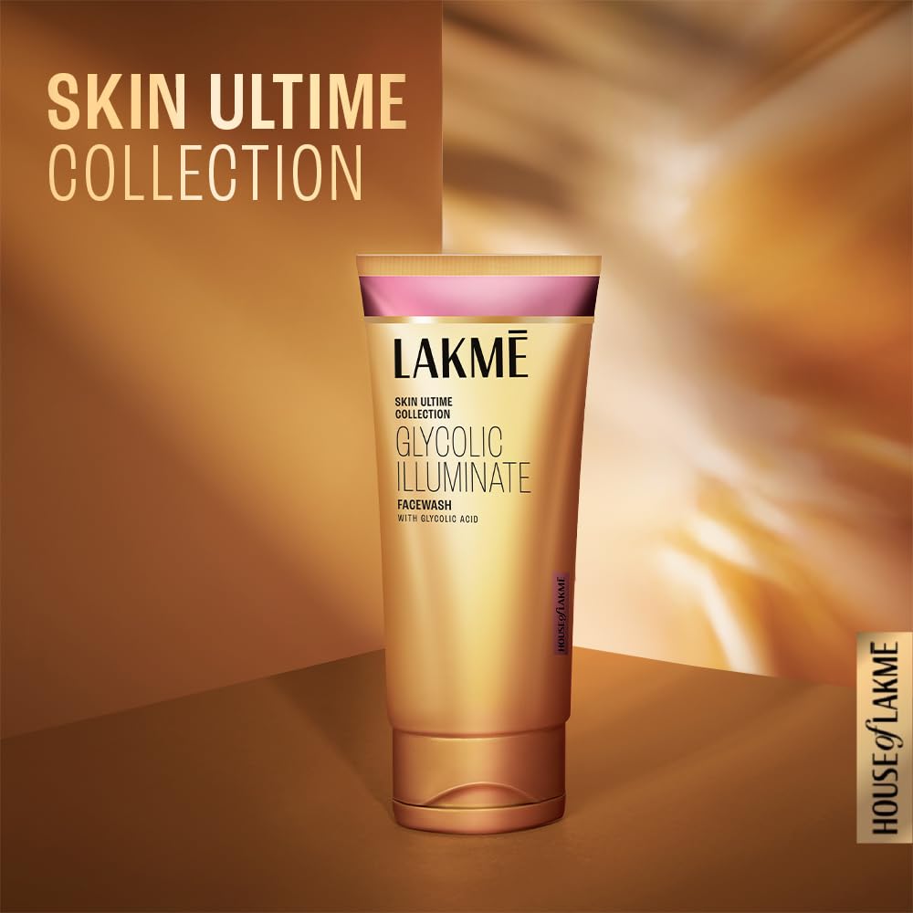 Lakmé Glycolic Illuminate Face Wash with Glycolic Acid for Glowing Skin