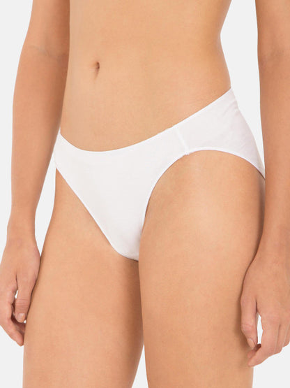 Jockey Women's Pink Micro Modal Stretch Mid-Waist Bikini Briefs - Medium Coverage
