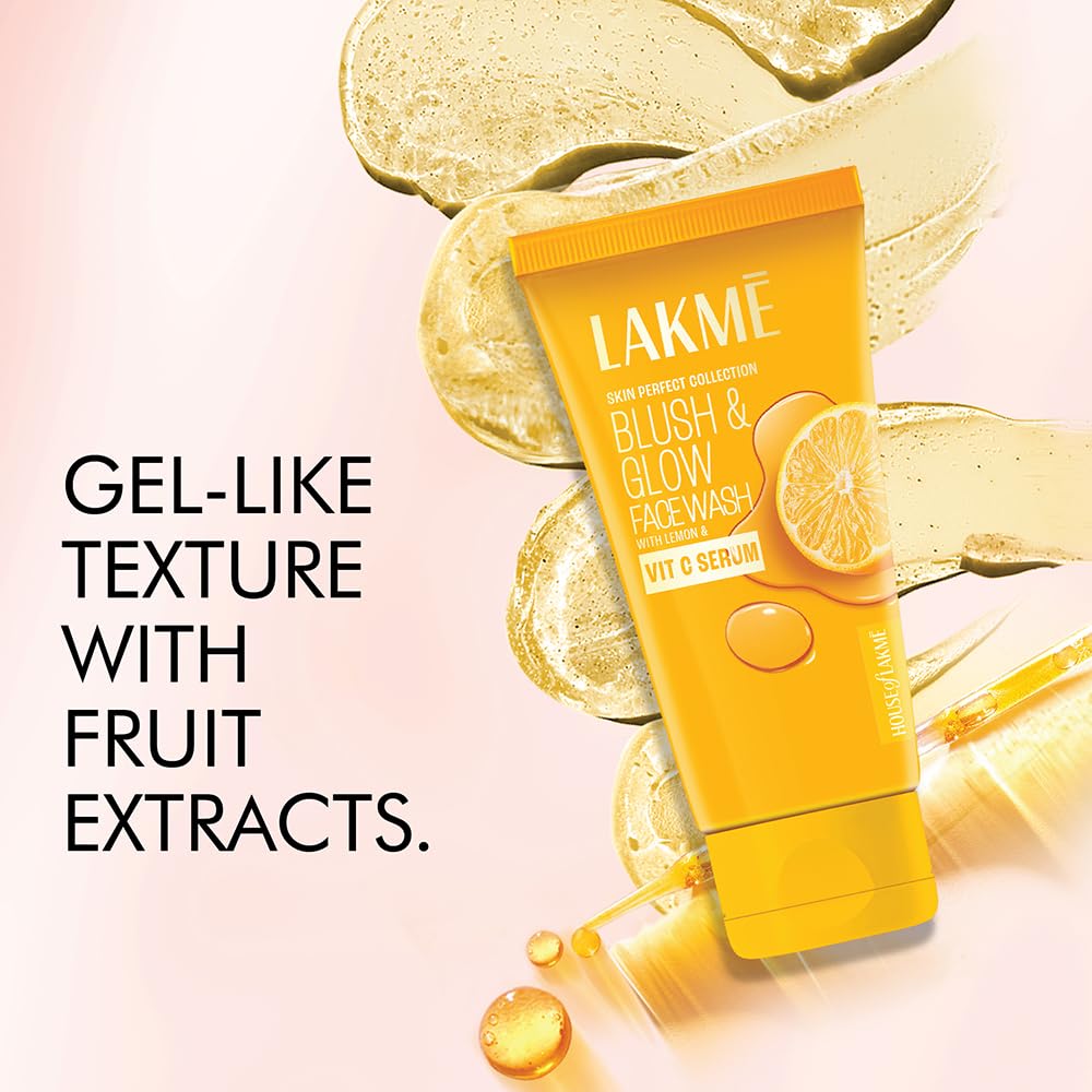 Lakmé Blush and Glow Brightening Lemon Face Wash with Vitamin C