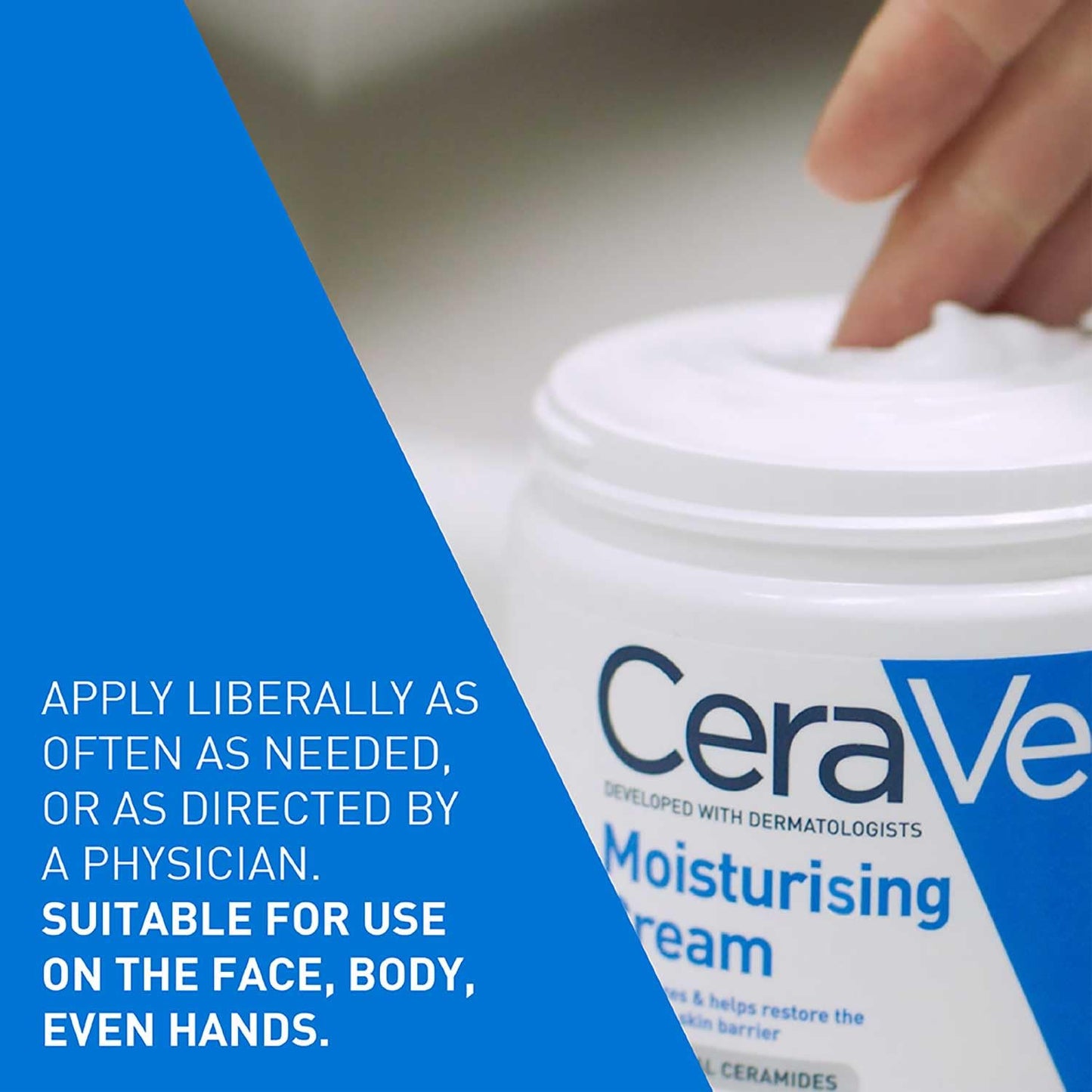 CeraVe Moisturizing Cream for Dry Skin with Hyaluronic Acid 16oz