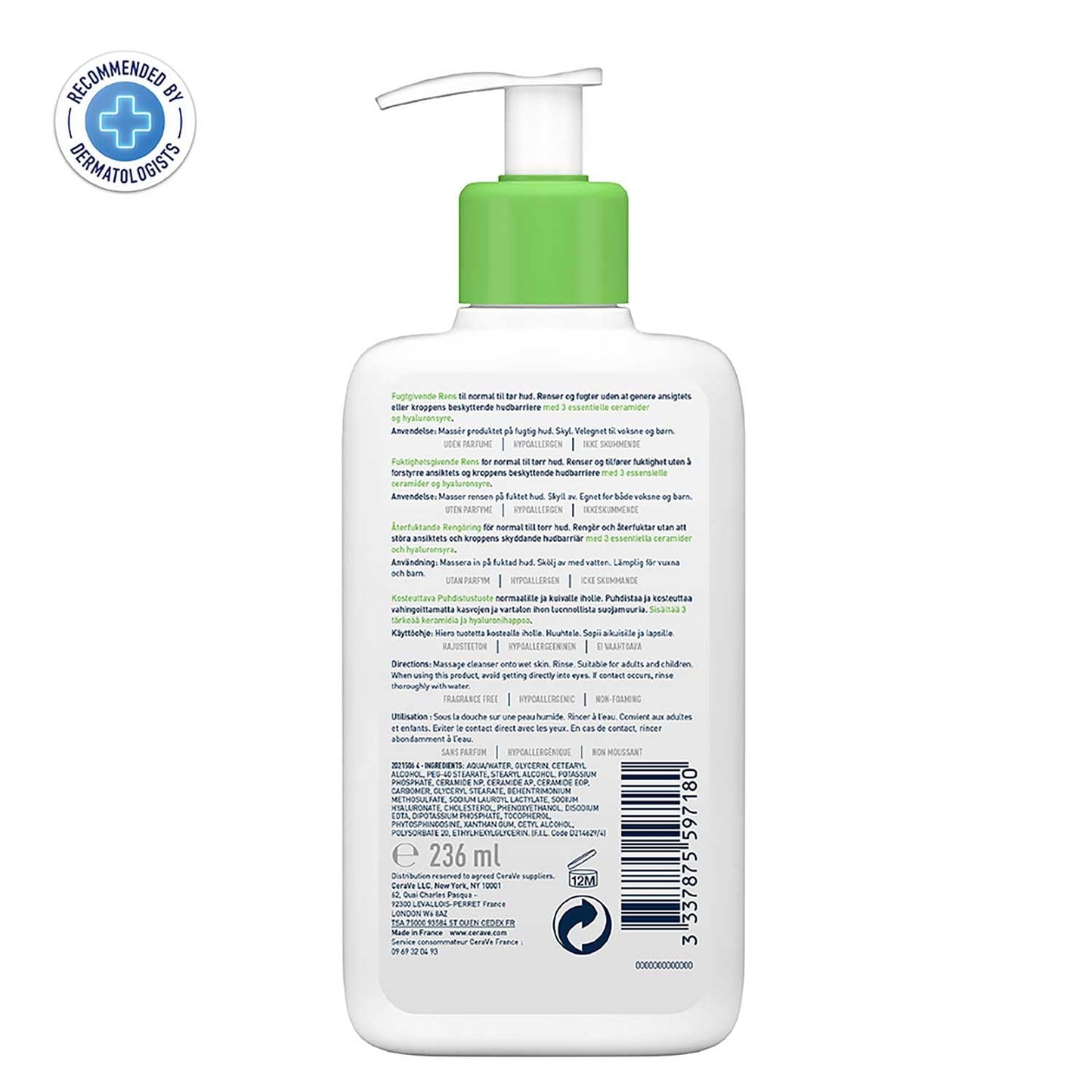 CeraVe Hydrating Facial Cleanser for Normal to Dry Skin