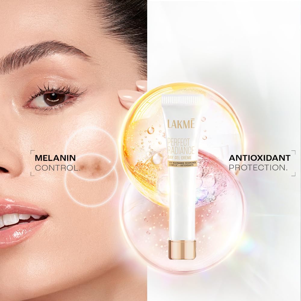 Lakme Perfect Radiance Day Gel Crème: Niacinamide & Resorcinol Pigmentation Treatment, 15g