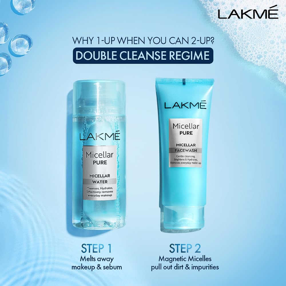 Lakme Micellar Pure Deep Pore Face Wash with Hyaluronic Acid 50g